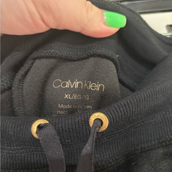 Calvin Klein Black Joggers with Gold Details - Picture 4 of 5